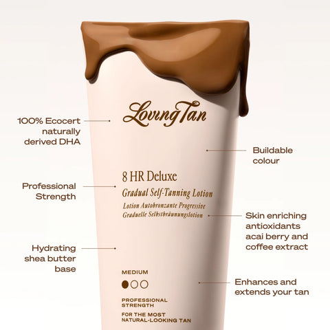 8 HR Deluxe Gradual Self-Tanning Lotion Medium