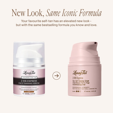 2 HR Express Face Self-Tanning Serum Dark